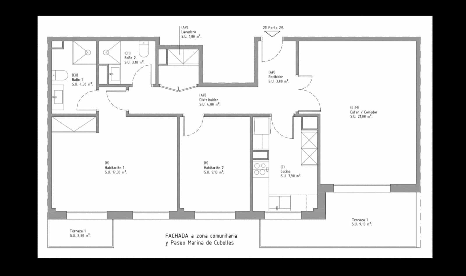 2 camera da letto Appartamento in vendita in Cubelles con piscina garage - 495.000 € (Rif: 9417367)