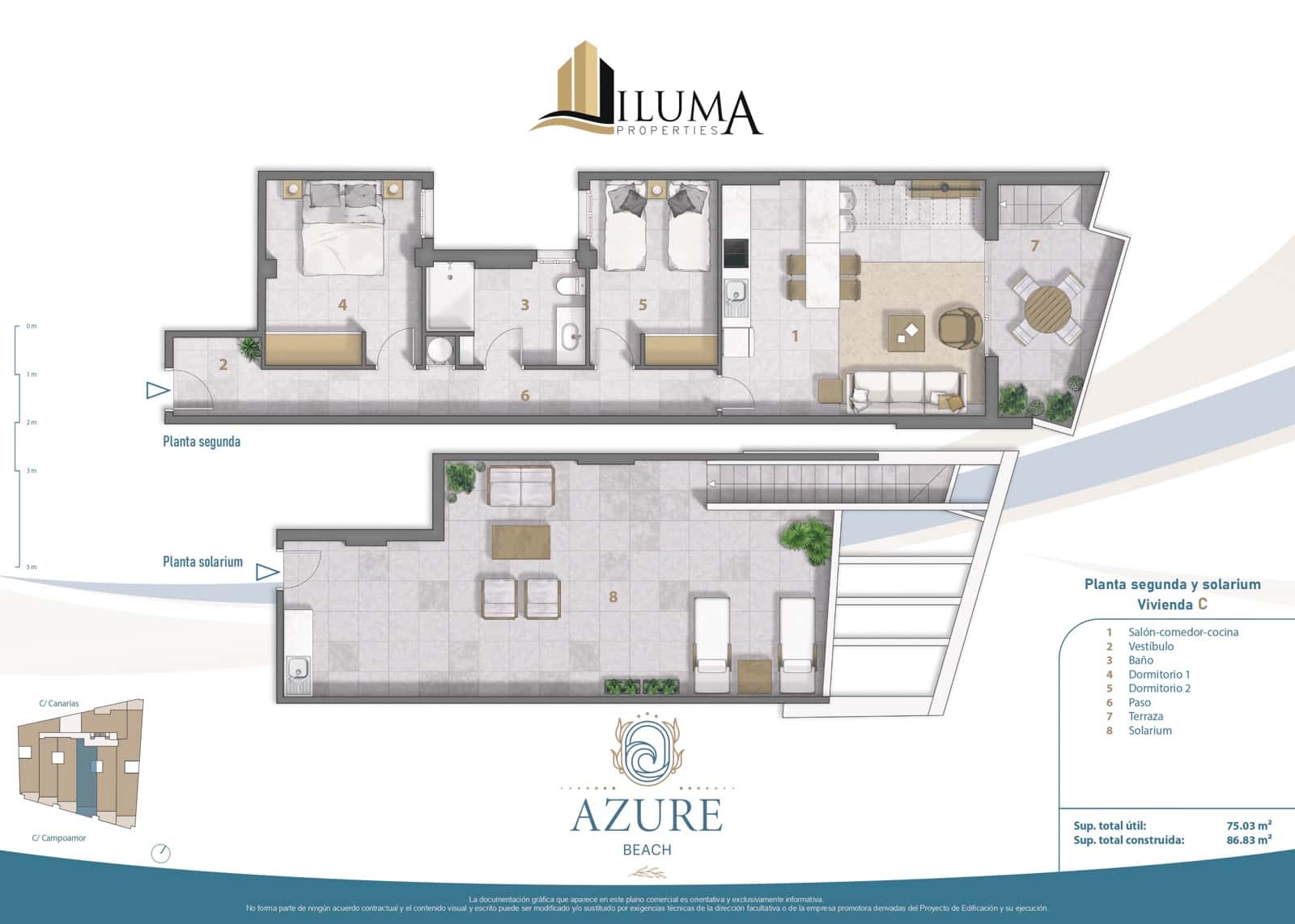 2 bedroom Penthouse for sale in Lo Pagan with pool garage - € 700,000 (Ref: 9506820)