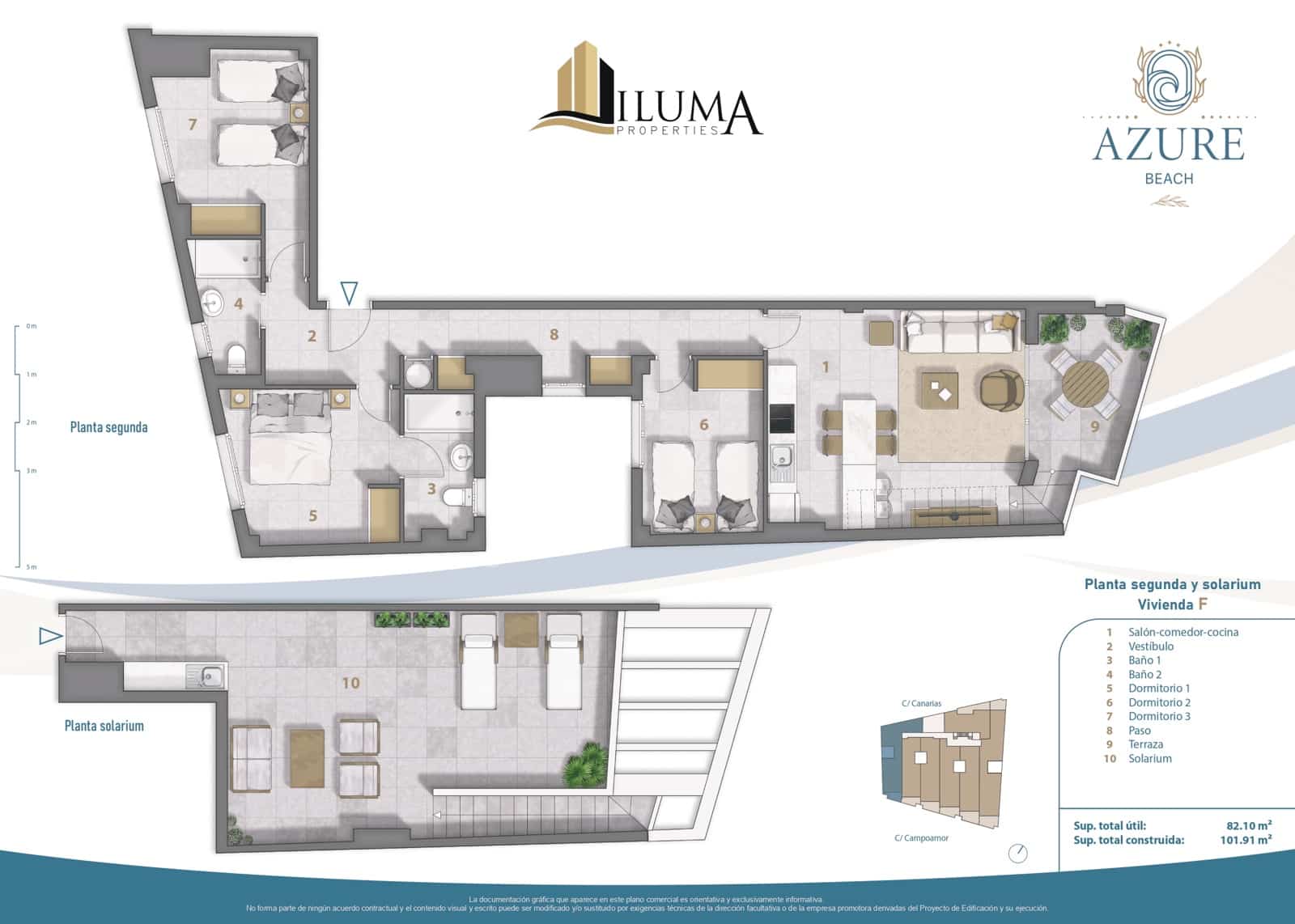 3 bedroom Penthouse for sale in Lo Pagan with pool garage - € 810,000 (Ref: 9506823)