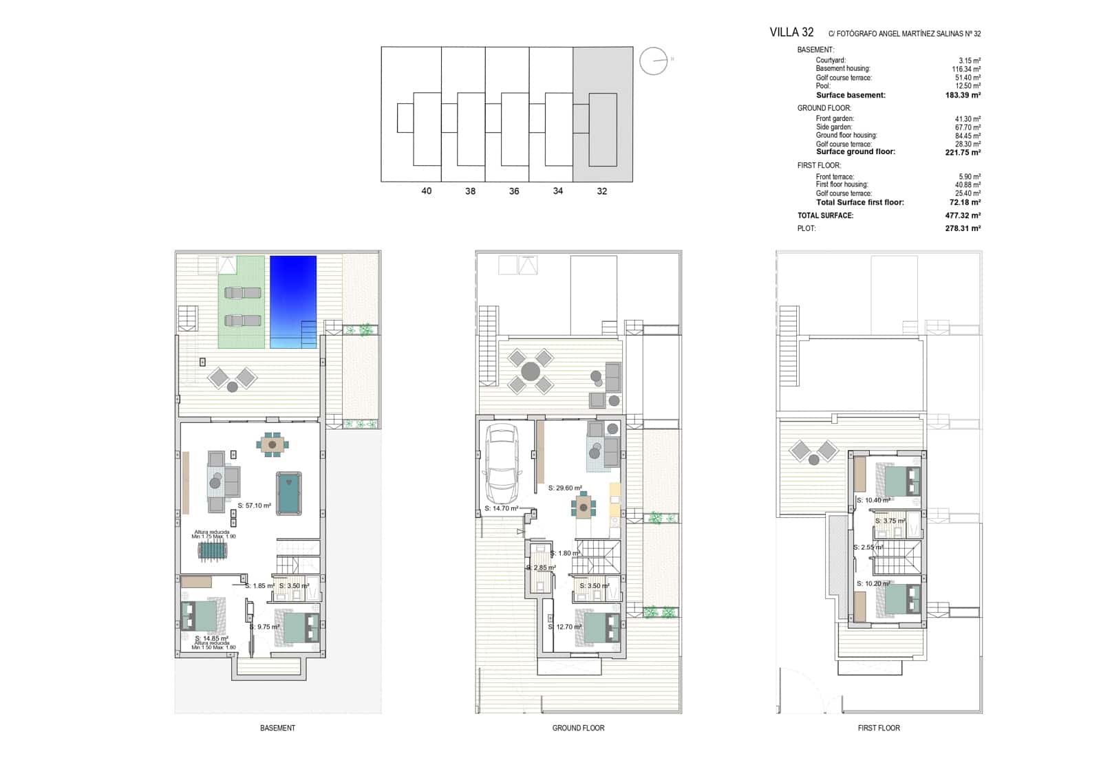 5 bedroom Townhouse for sale in Los Alcazares with pool garage - € 769,900 (Ref: 9506968)