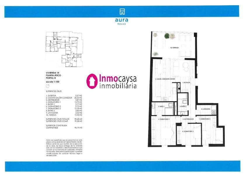 3 camera da letto Attico in vendita in Xativa con garage - 253.800 € (Rif: 9453310)