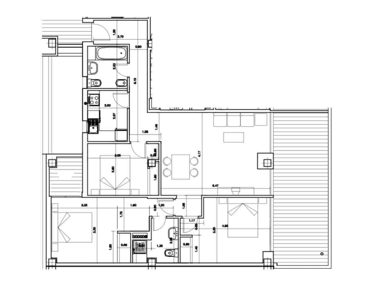 3 makuuhuone Kattohuoneisto myytävänä paikassa Ayamonte mukana uima-altaan 
autotalli - 425 000 € (Ref: 9443611)