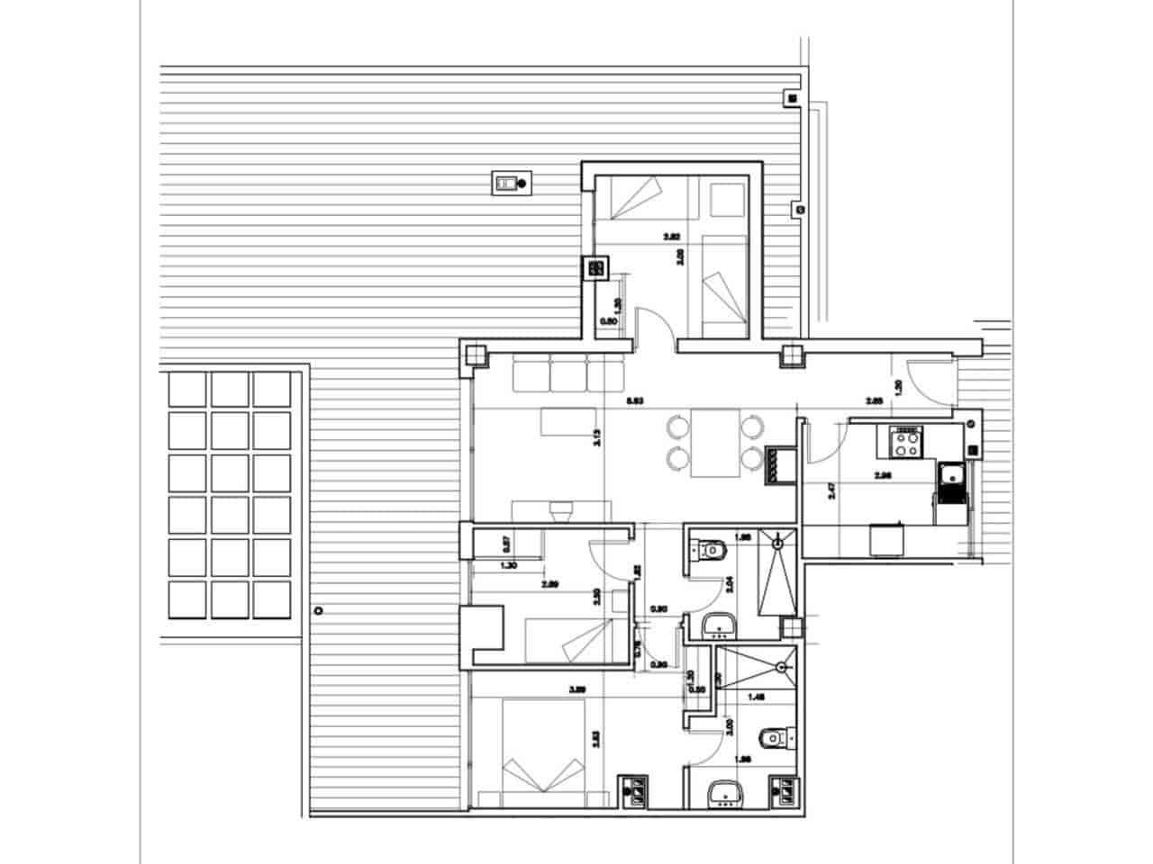 3 makuuhuone Kattohuoneisto myytävänä paikassa Ayamonte mukana uima-altaan 
autotalli - 425 000 € (Ref: 9443621)