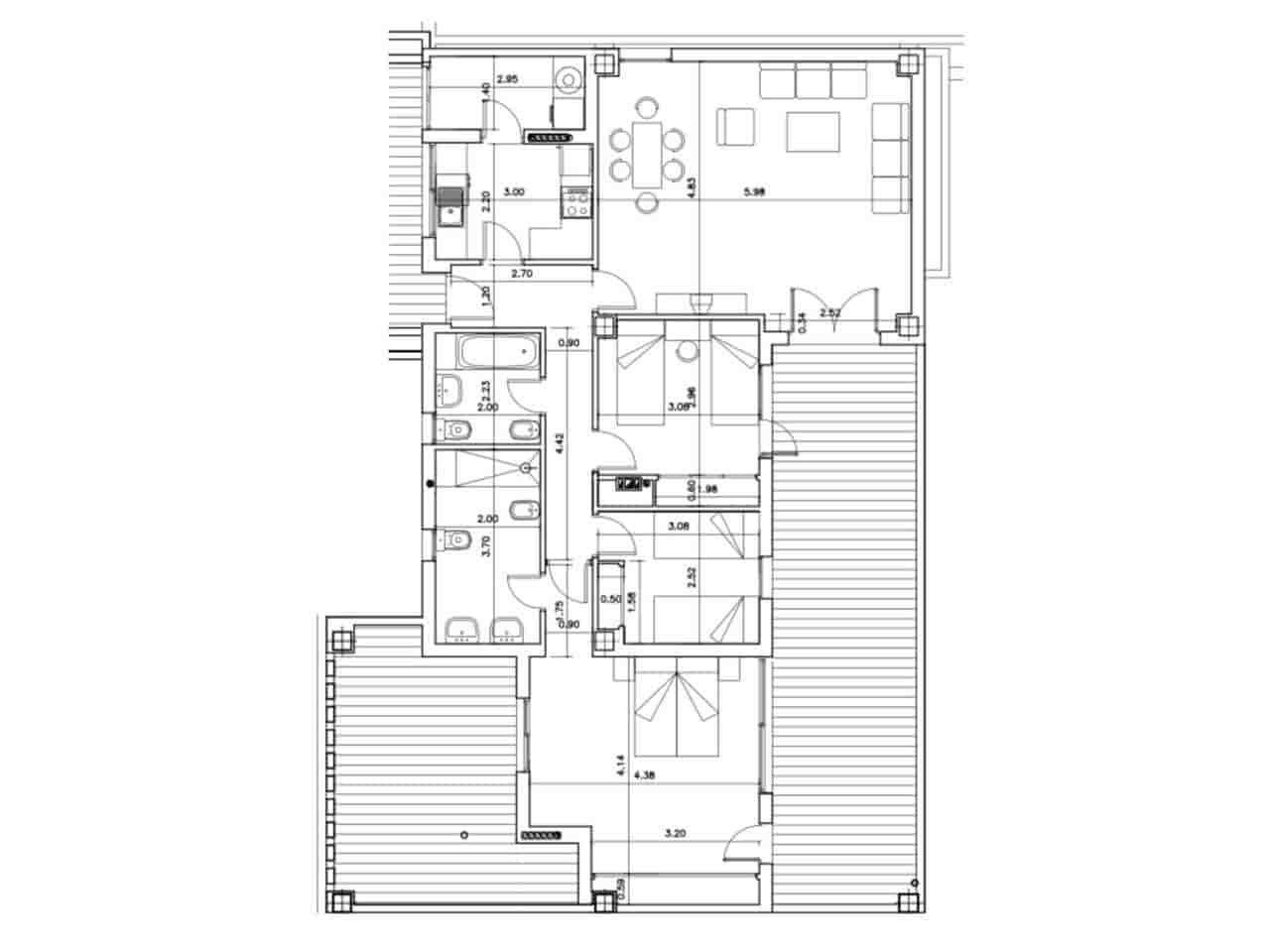 3 soveværelse Penthouse til salg i Ayamonte med swimmingpool garage - € 520.000 (Ref: 9443627)