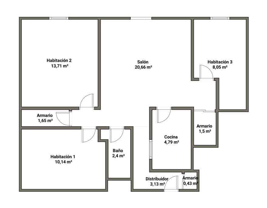 3 soverom Leilighet til salgs i Valencia by - € 190 000 (Ref: 10081303)