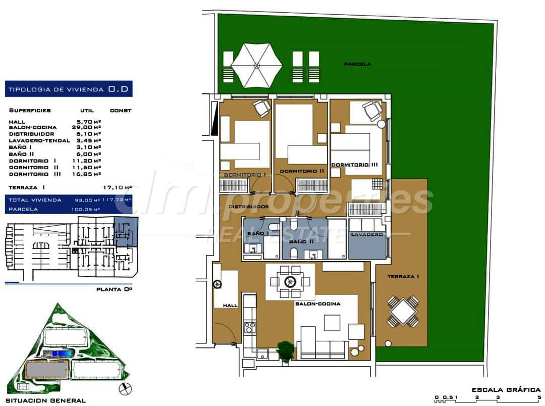 3 soveværelse Lejlighed til salg i La Tejita med garage - € 660.000 (Ref: 9751811)