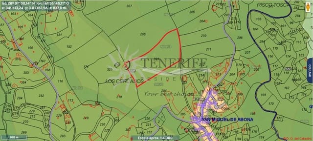 Landgrundstück zu verkaufen in San Miguel de Abona - 82.000 € (Ref: 9807218)