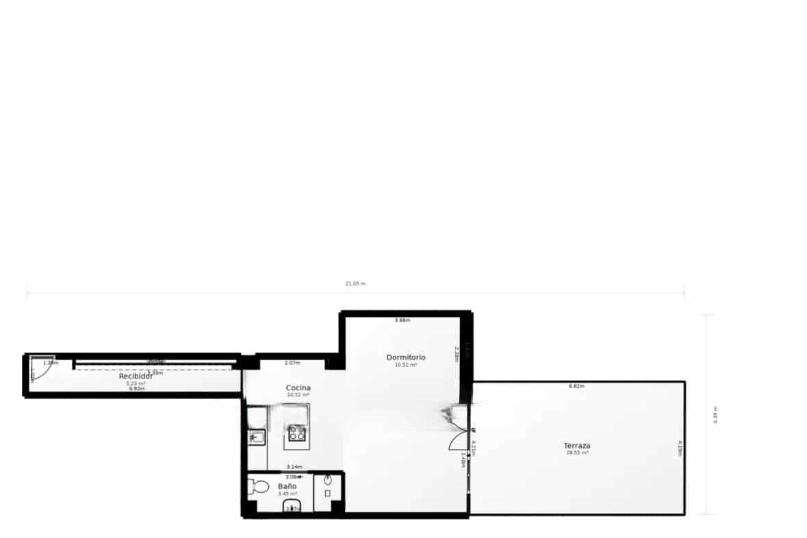 1 sovrum Lägenhet till salu i Barcelona stad - 465 000 € (Ref: 9460663)