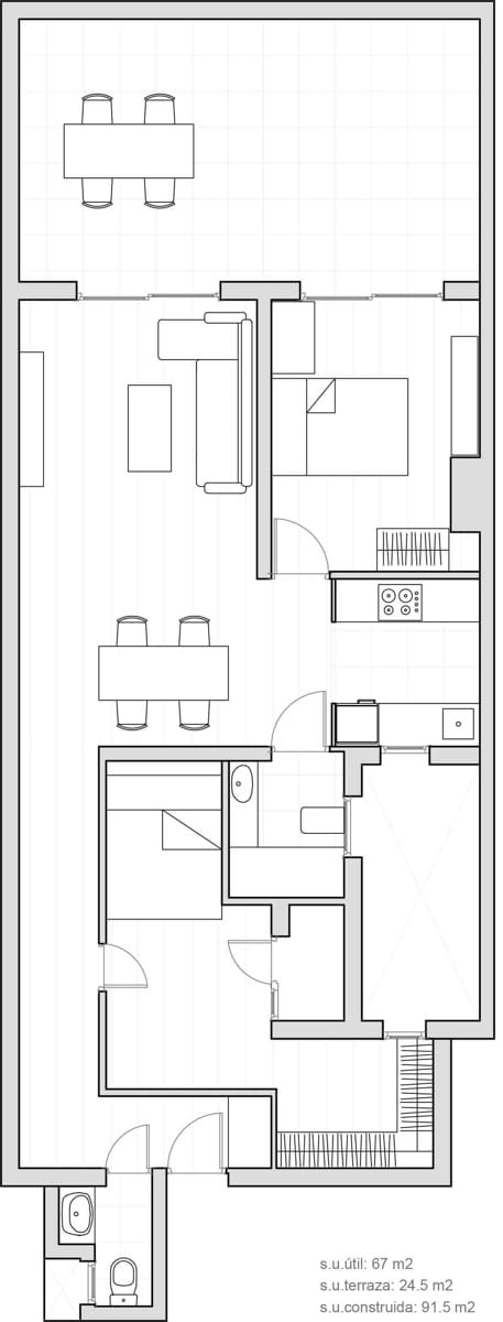 2 sypialnia Penthouse na sprzedaż w Miasto Barcelona - 580 000 € (Ref: 9462682)