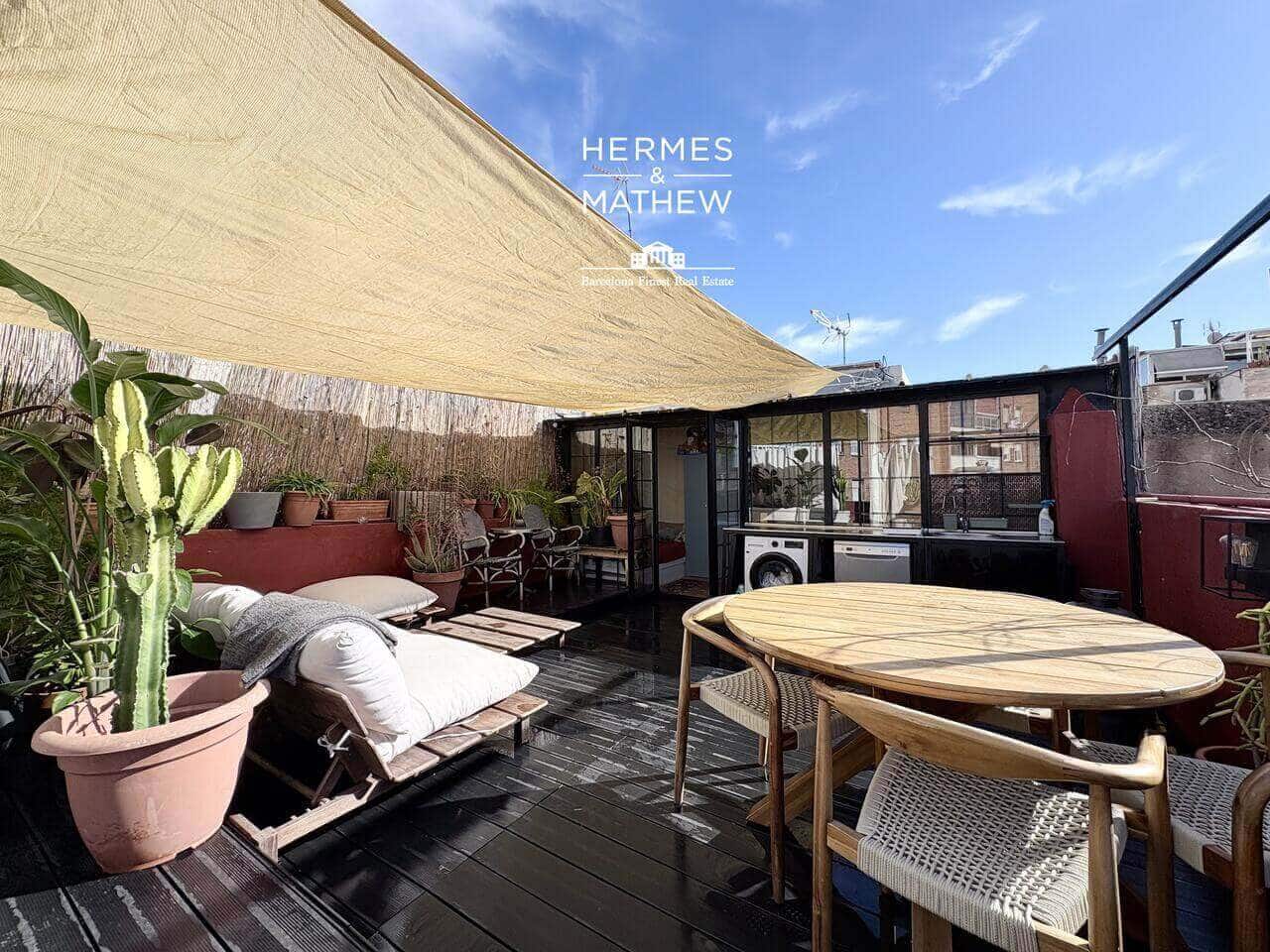 2 makuuhuone Kattohuoneisto myytävänä paikassa Barcelona kaupunki - 550 000 € (Ref: 9575462)