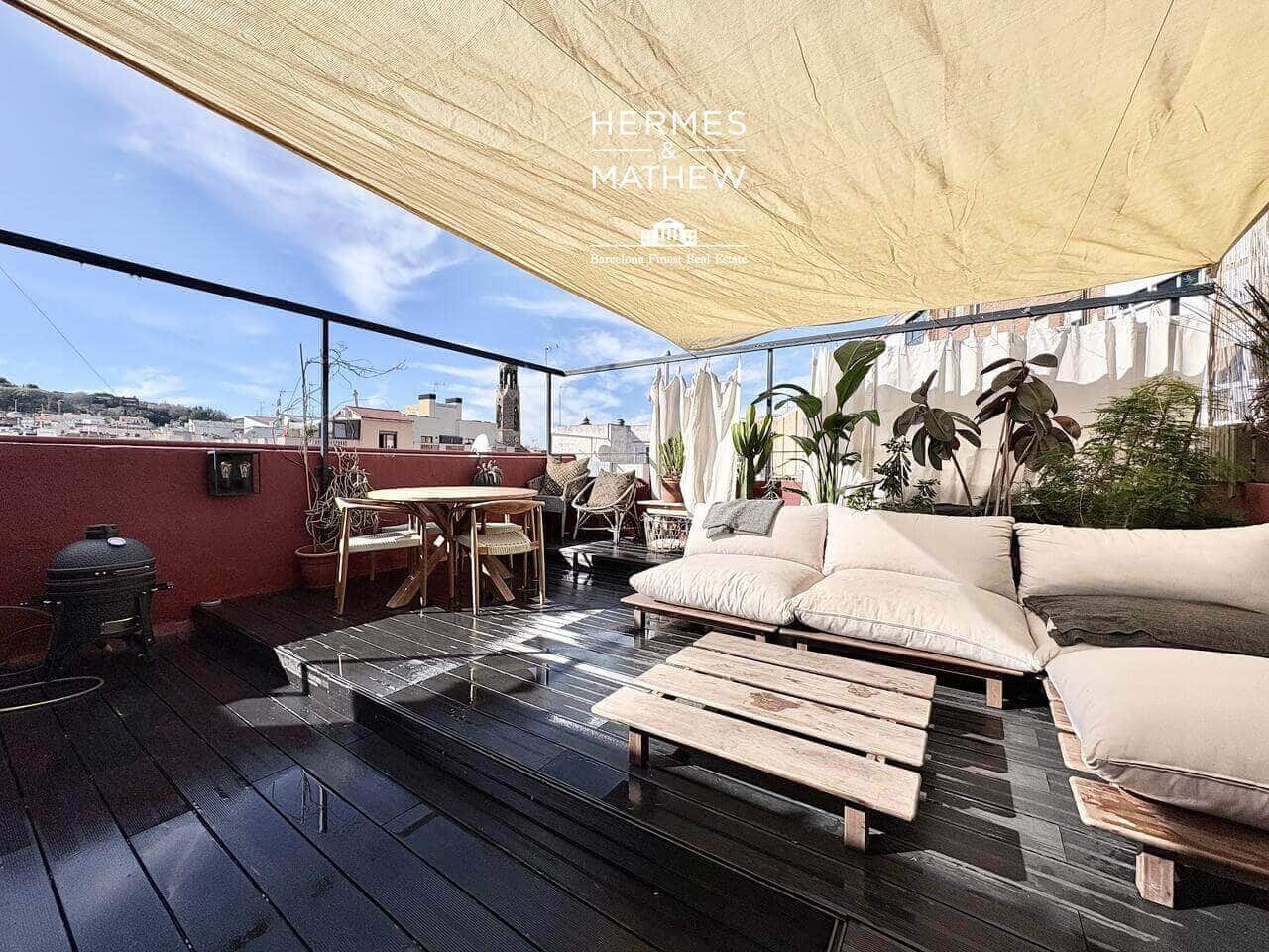 2 makuuhuone Kattohuoneisto myytävänä paikassa Barcelona kaupunki - 550 000 € (Ref: 9575462)