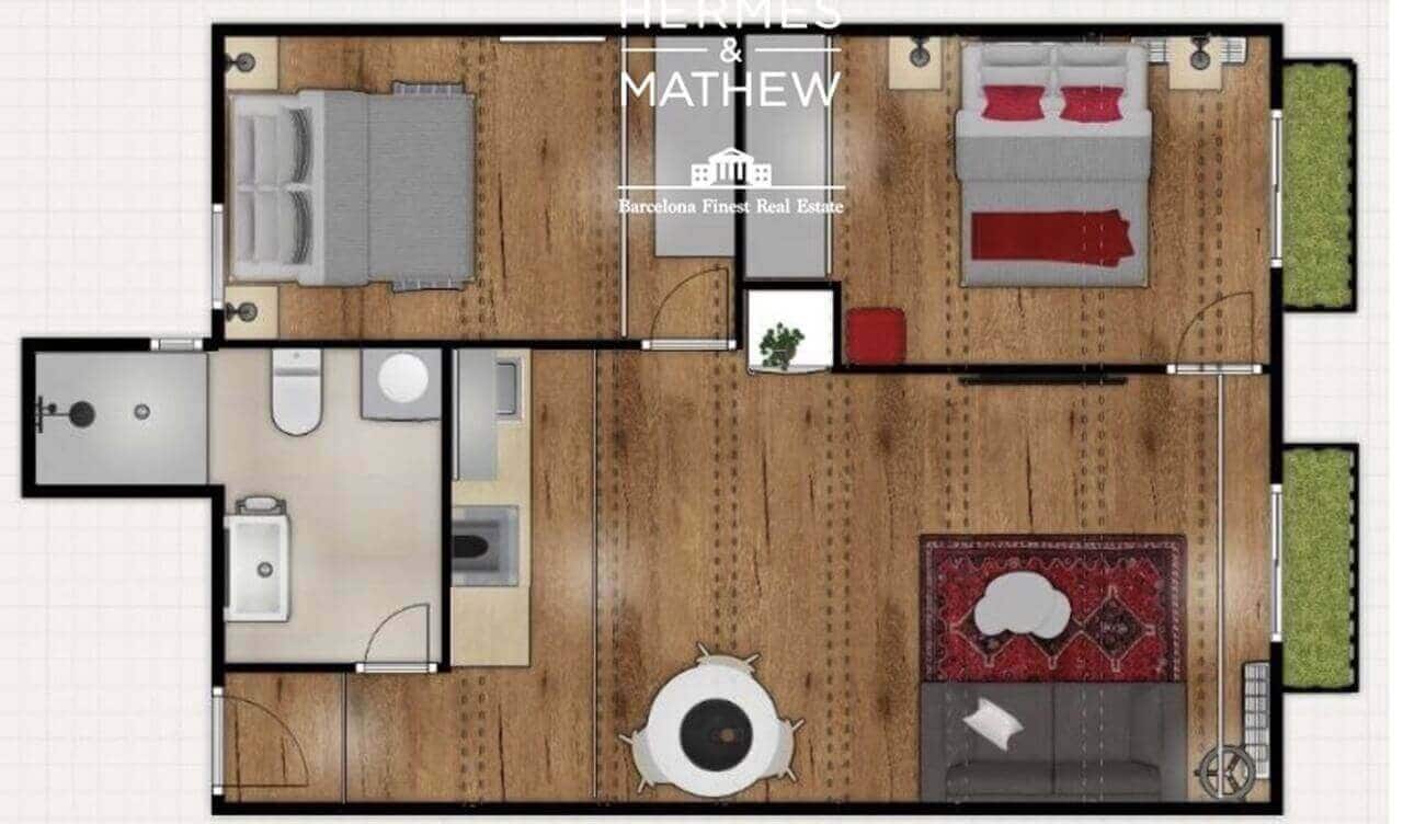 2 soveværelse Lejlighed til salg i Barcelona by - € 239.000 (Ref: 9660793)