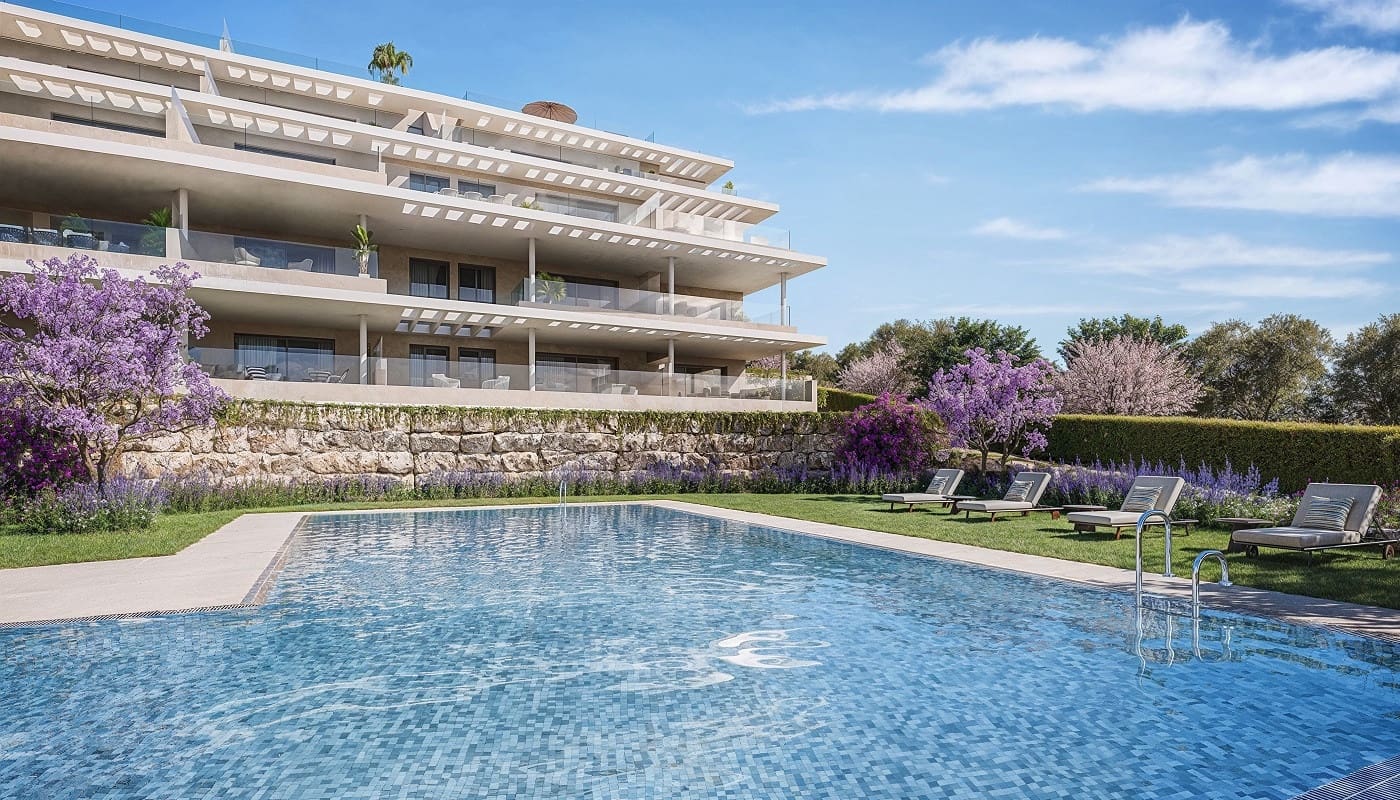 3 sypialnia Apartament na sprzedaż w Estepona z basenem garażem - 444 000 € (Ref: 9479659)