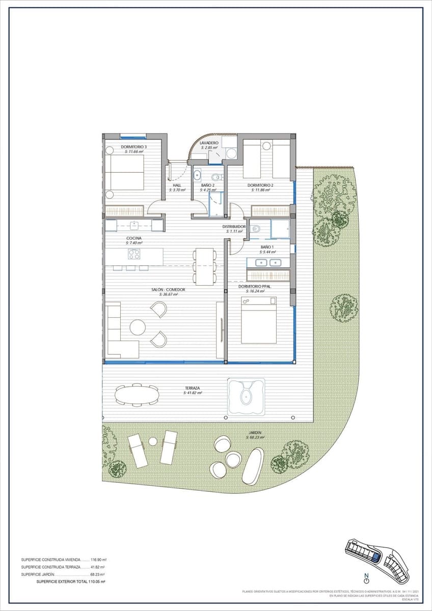 3 soverom Leilighet til salgs i Fuengirola med svømmebasseng garasje - € 799 000 (Ref: 9480311)