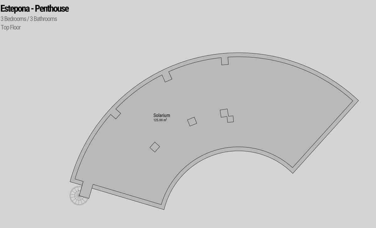 3 soveværelse Penthouse til salg i Costalita med swimmingpool garage - € 1.149.000 (Ref: 9540195)