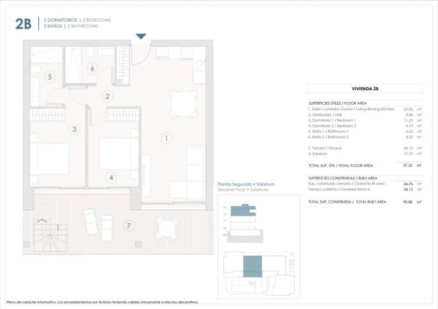 2 chambre Penthouse à vendre à Benijófar avec piscine garage - 410 000 € (Ref: 9727359)