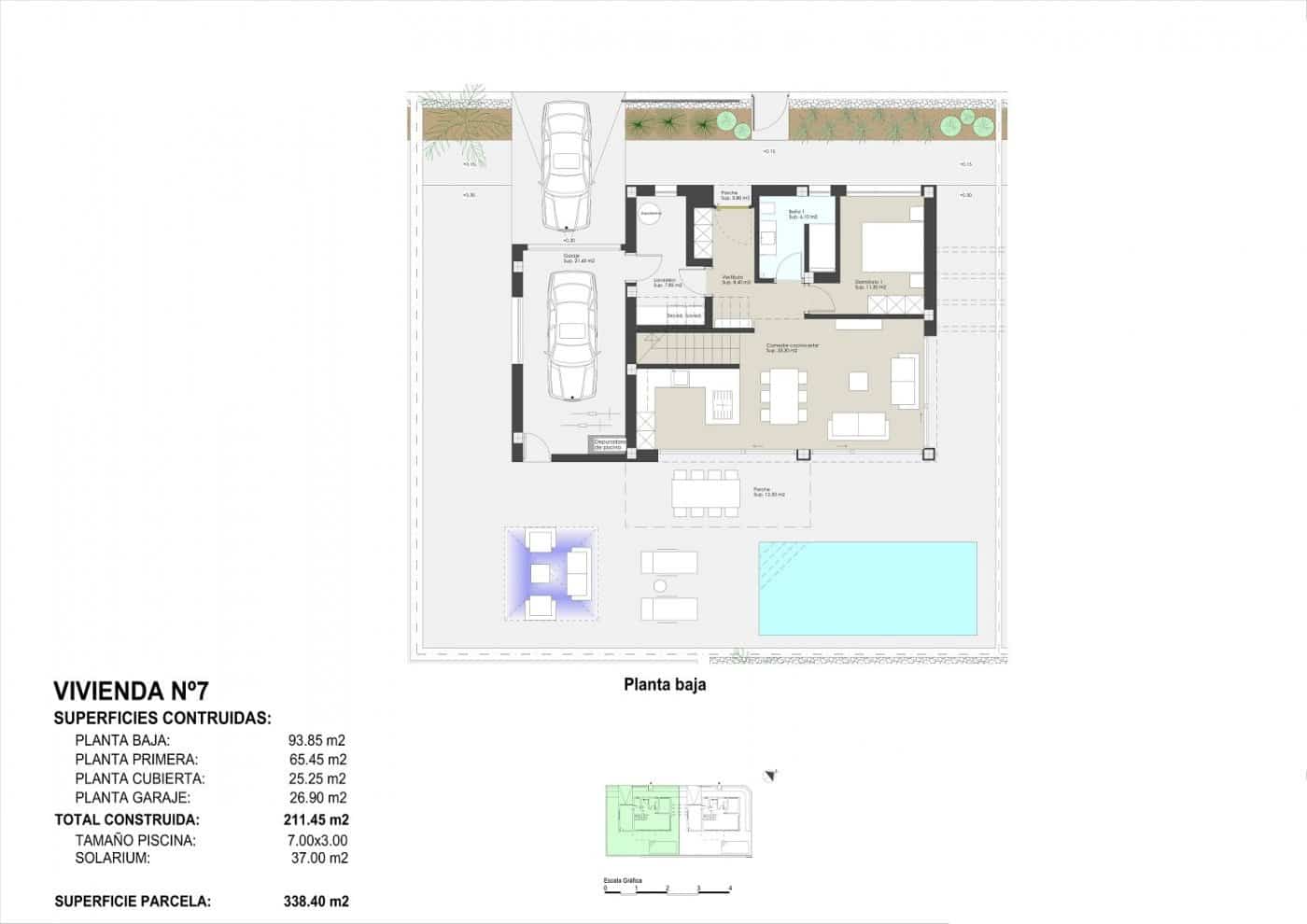 3 chambre Villa/Maison à vendre à Pilar de la Horadada avec piscine garage - 1 895 000 € (Ref: 9727362)
