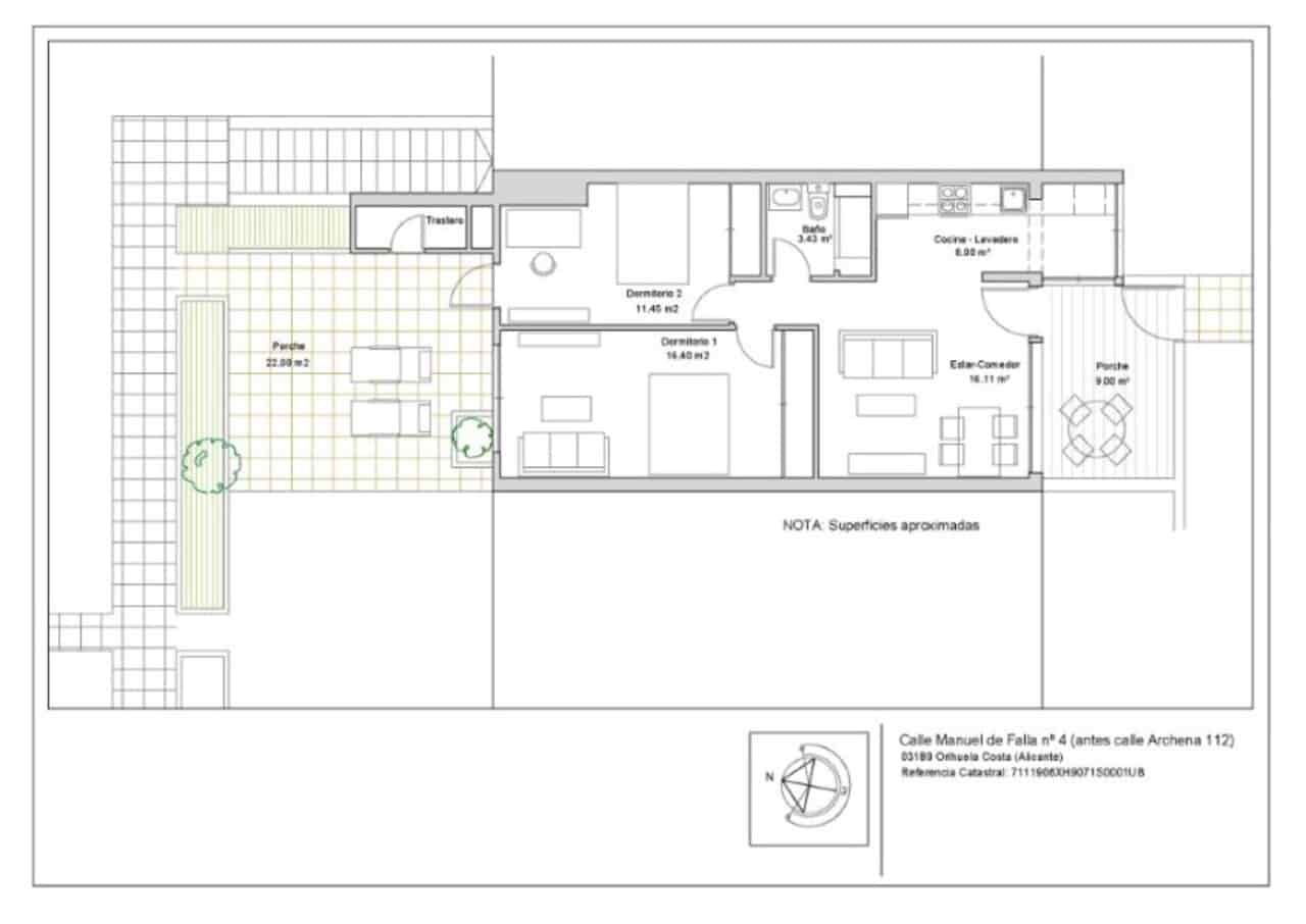 Apartamento de 2 habitaciones en Villamartin en venta - 224.950 € (Ref: 9746763)