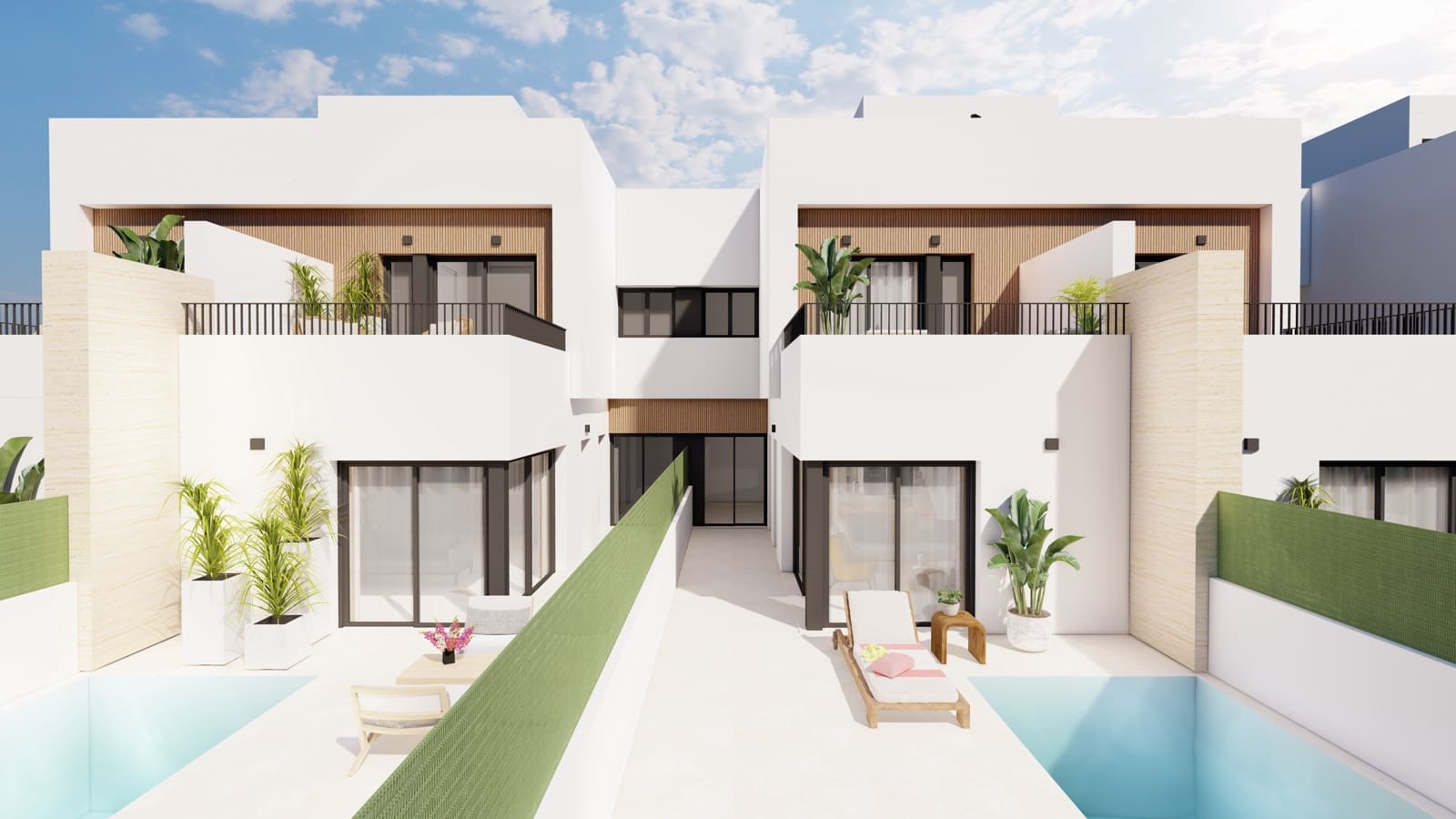 3 bedroom Semi-detached Villa for sale in Santiago de la Ribera with pool - € 369,000 (Ref: 9504684)