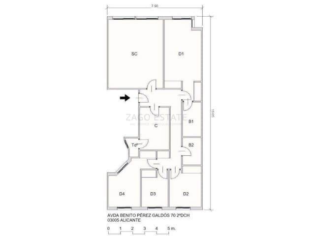 4 soveværelse Lejlighed til salg i Ensanche - Diputacion, Alicante by - € 350.000 (Ref: 9468717)