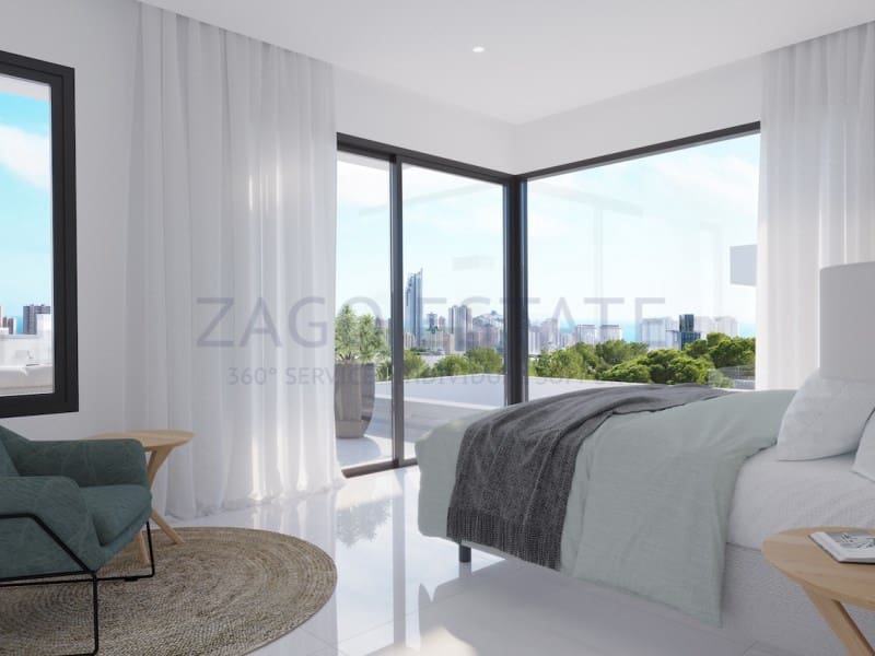 3 makuuhuone Huvila myytävänä paikassa Finestrat mukana 
autotalli - 1 150 000 € (Ref: 9780352)