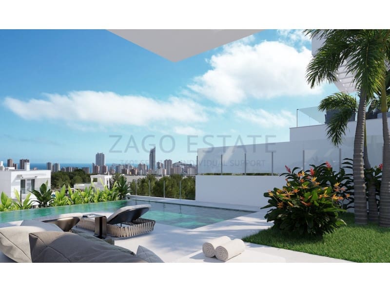 3 makuuhuone Huvila myytävänä paikassa Finestrat mukana 
autotalli - 1 100 000 € (Ref: 9780366)