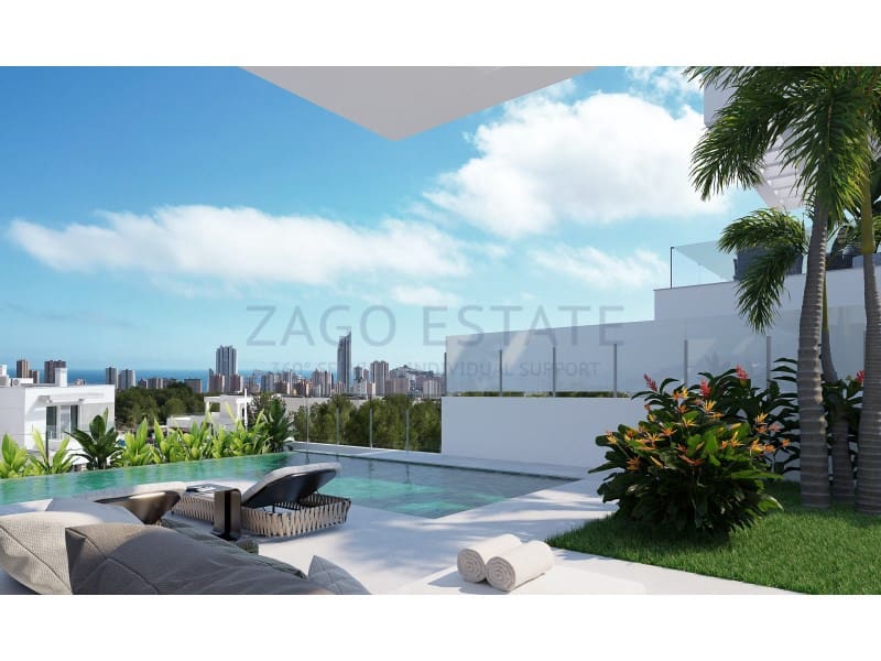 3 makuuhuone Huvila myytävänä paikassa Finestrat mukana 
autotalli - 1 100 000 € (Ref: 9780367)