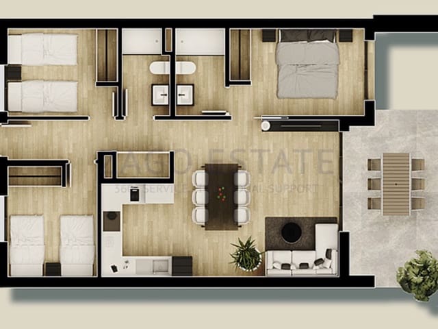 3 soverom Leilighet til salgs i Gran Alacant, Santa Pola - € 315 000 (Ref: 9780392)