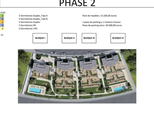 2 sypialnia Apartament na sprzedaż w Monforte del Cid z garażem - 395 000 € (Ref: 9780397)