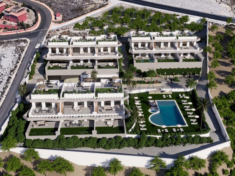 3 makuuhuone Huoneisto myytävänä paikassa Finestrat mukana uima-altaan - 439 900 € (Ref: 9783221)