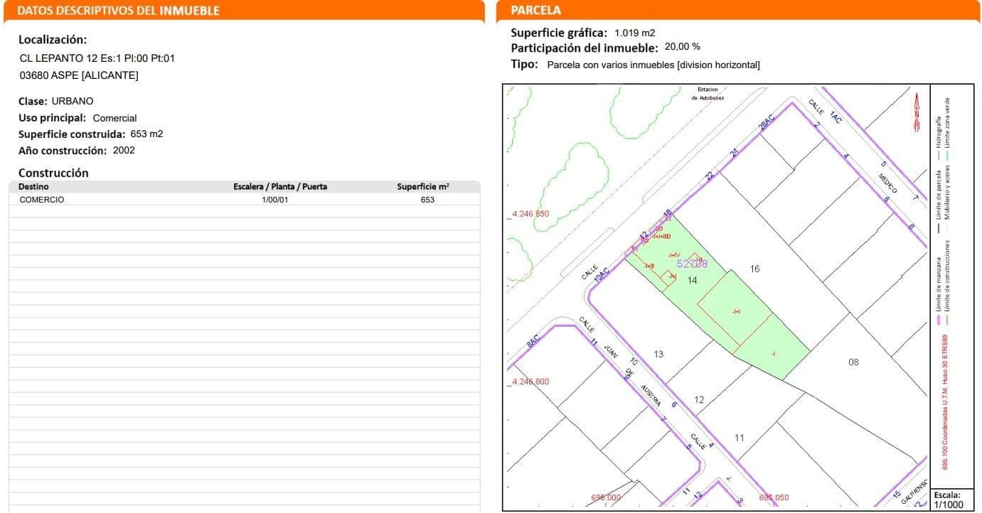 Commercieel te koop in Aspe - € 380.000 (Ref: 9491739)