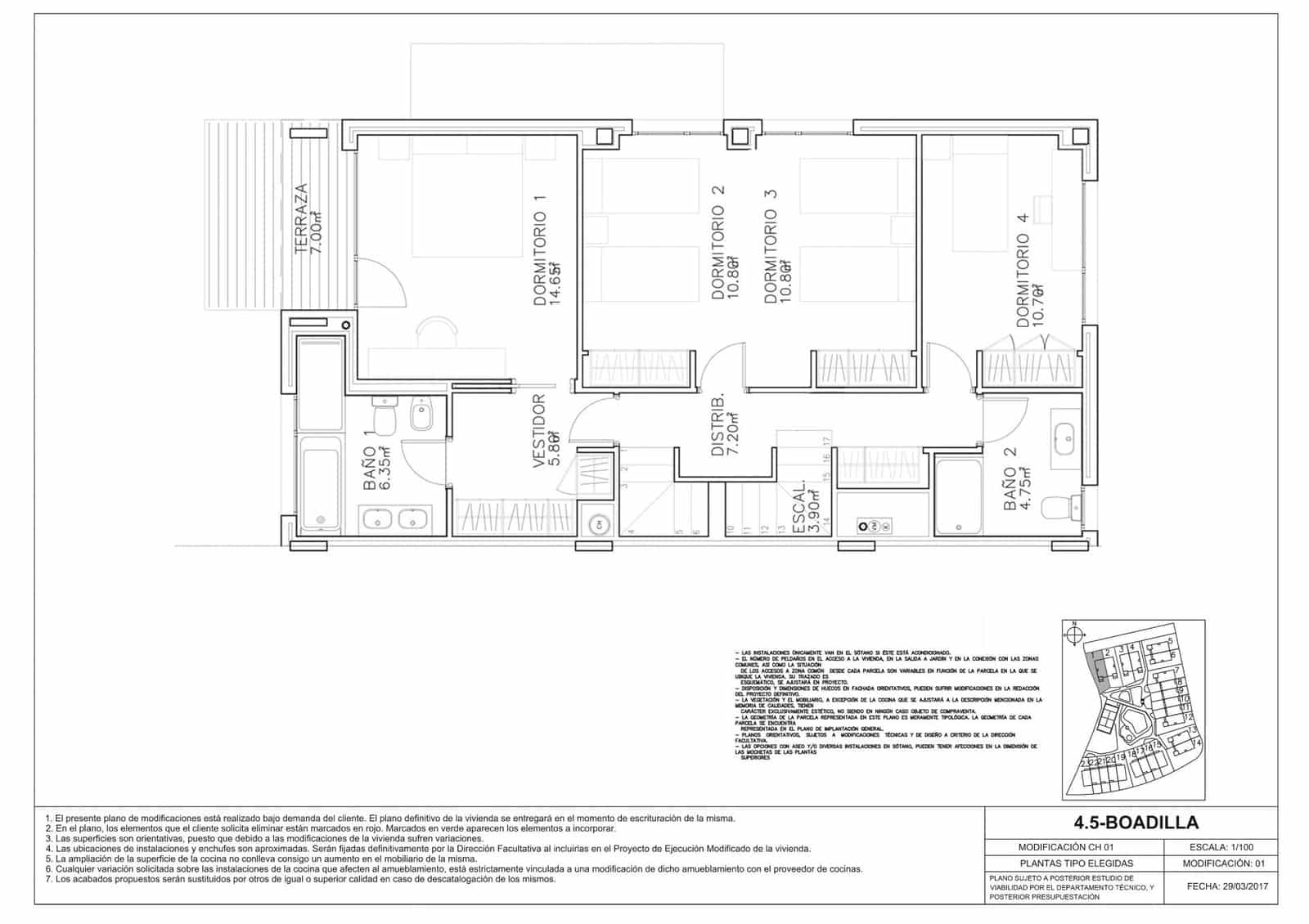 4 soverom Kjedet enebolig til salgs i Boadilla del Monte med svømmebasseng garasje - € 1 280 000 (Ref: 9648272)