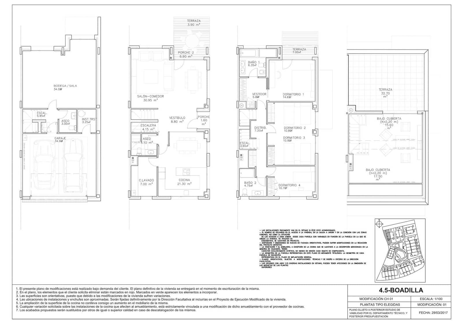 4 soverom Kjedet enebolig til salgs i Boadilla del Monte med svømmebasseng garasje - € 1 150 000 (Ref: 9648272)