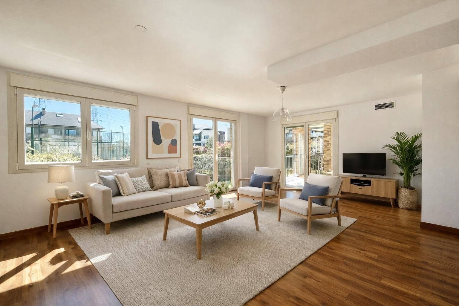 6 bedroom Semi-detached Villa for rent in Majadahonda with pool garage - € 4,500 (Ref: 9698889)