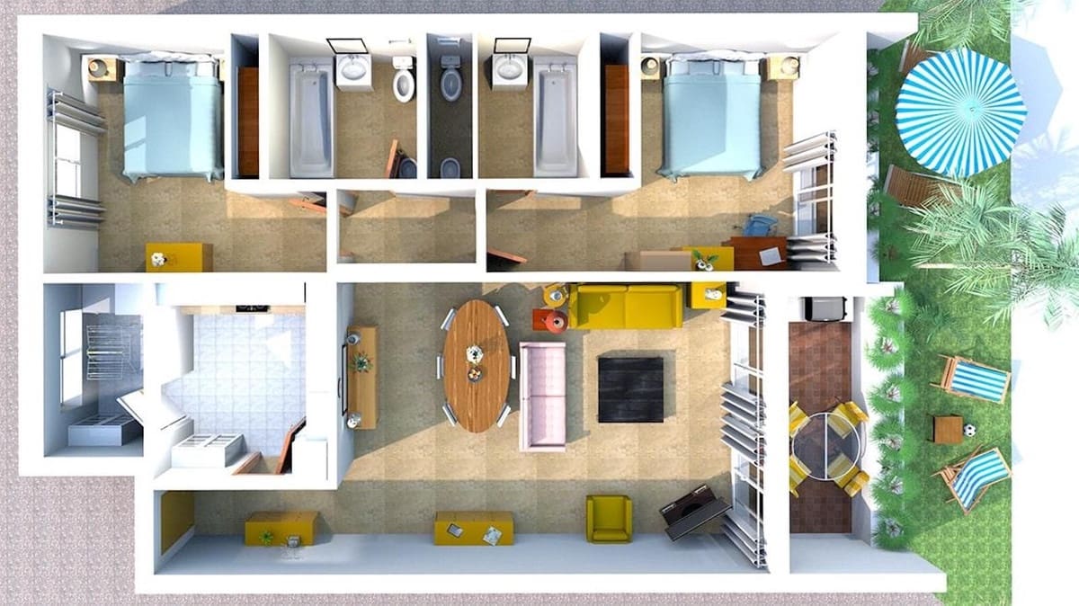 2 bedroom Apartment for rent in Costalita with pool garage - € 3,000 (Ref: 9733343)