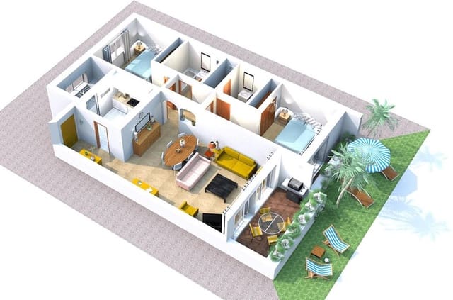 2 makuuhuone Huoneisto vuokrattavana paikassa Costalita, Estepona mukana uima-altaan 
autotalli - 3 000 € (Ref: 9733343)