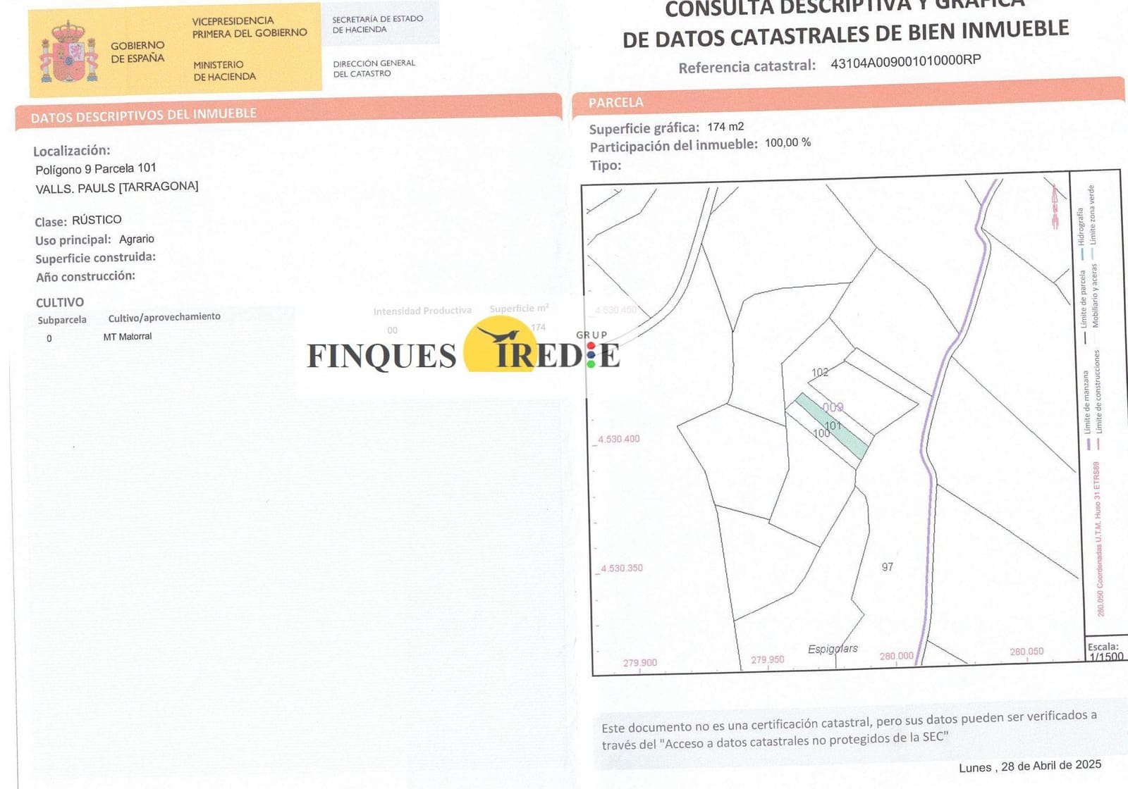 Finca/Country House for sale in Alfara de Carles - € 125,000 (Ref: 9488912)