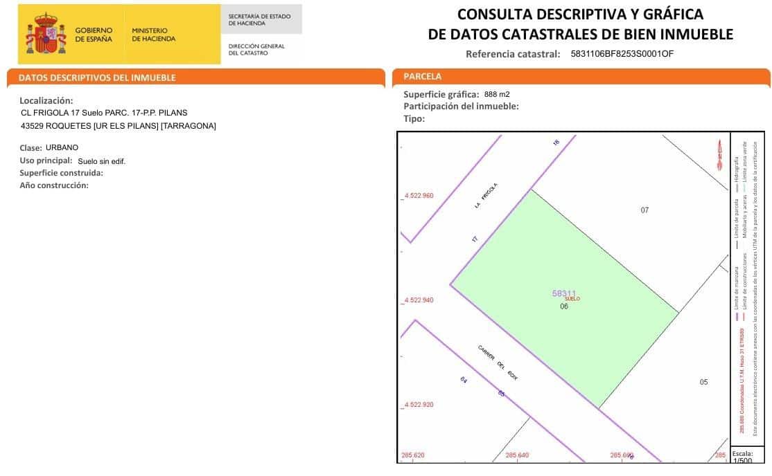 Solar/Parcela en Roquetes en venta - 85.000 € (Ref: 9970801)