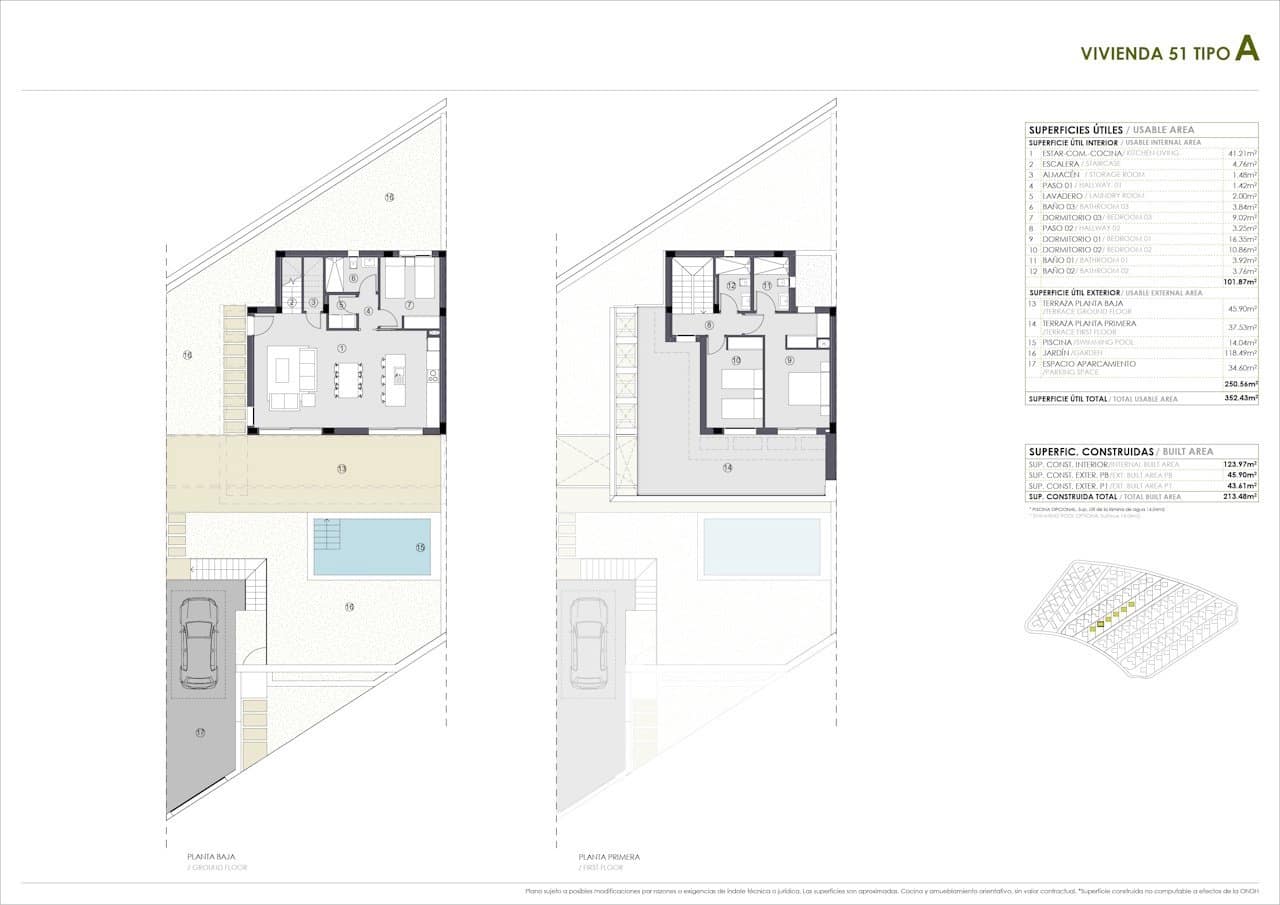 3 sypialnia Willa na sprzedaż w Polop z basenem garażem - 598 700 € (Ref: 10009922)