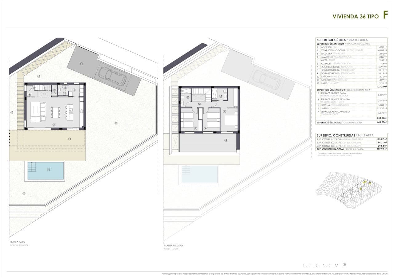 3 sypialnia Willa na sprzedaż w Polop z basenem garażem - 598 700 € (Ref: 10009922)