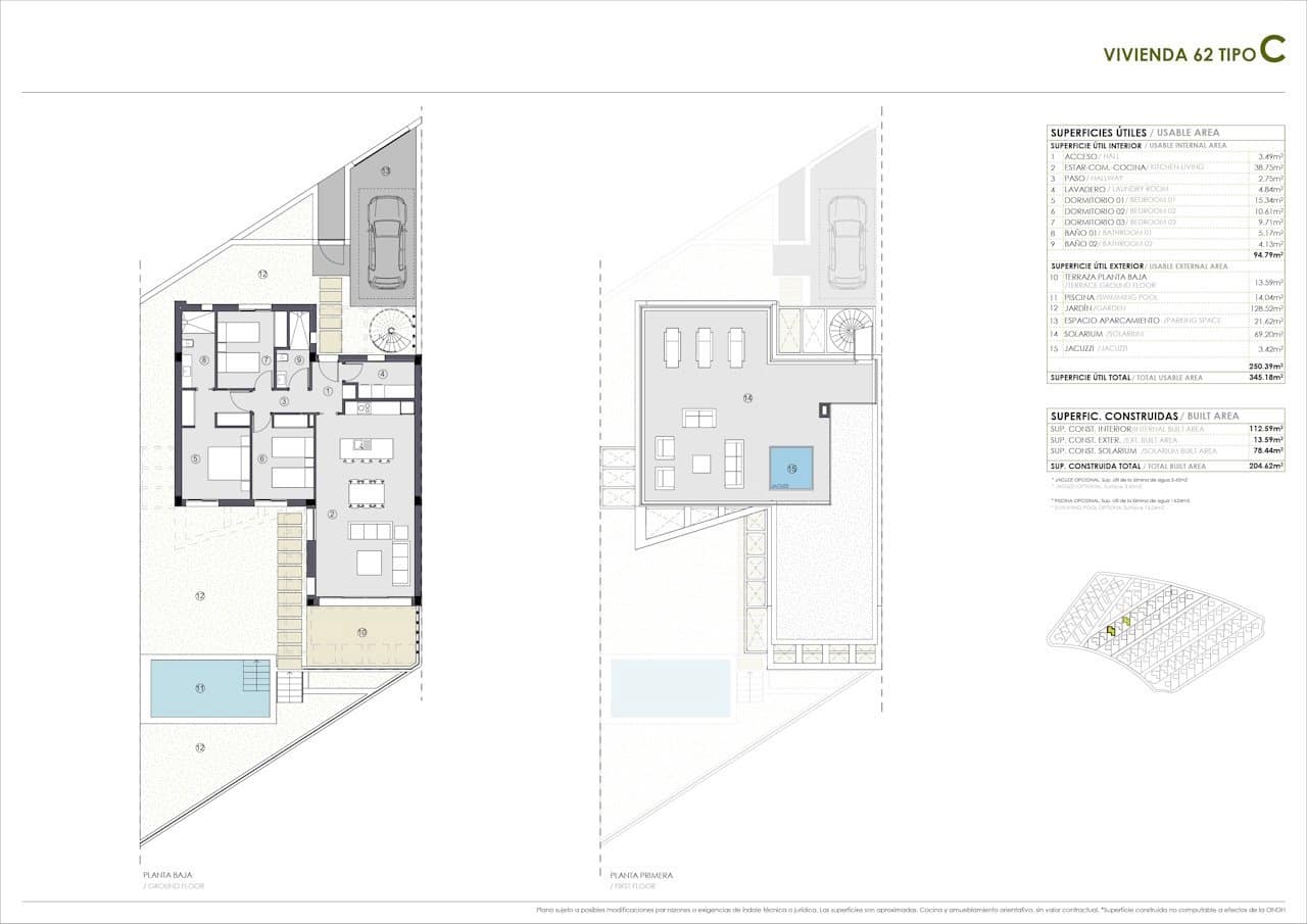 Chalet de 3 habitaciones en Polop en venta con piscina garaje - 558.700 € (Ref: 10009923)