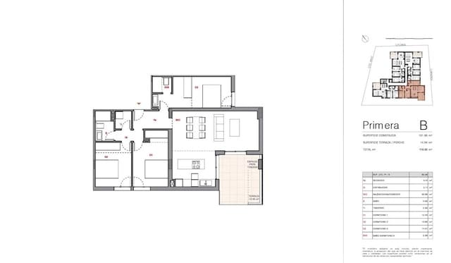 3 soverom Leilighet til salgs i Cala Ratjada, Capdepera med svømmebasseng garasje - € 409 000 (Ref: 10057344)