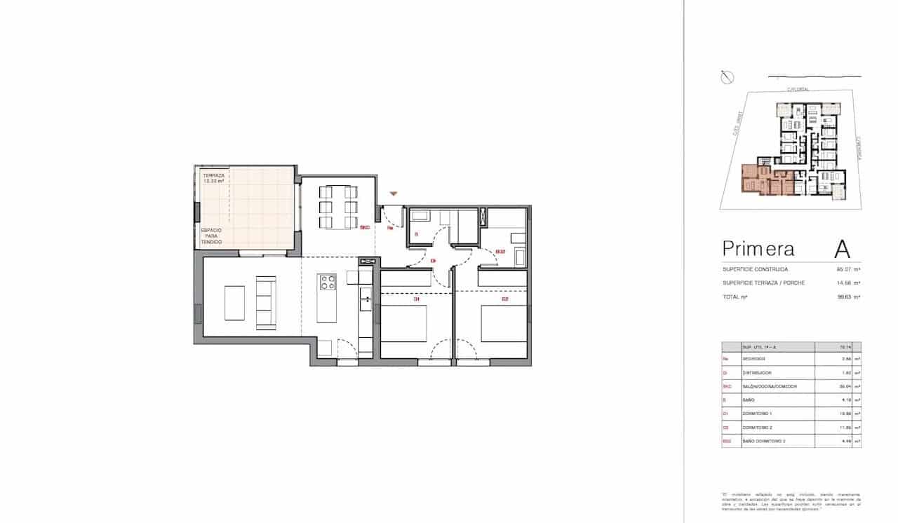 2 soverom Leilighet til salgs i Cala Ratjada med svømmebasseng garasje - € 370 000 (Ref: 10057345)