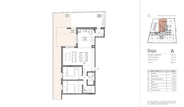 2 soverom Leilighet til salgs i Cala Ratjada, Capdepera med svømmebasseng garasje - € 370 000 (Ref: 10057345)