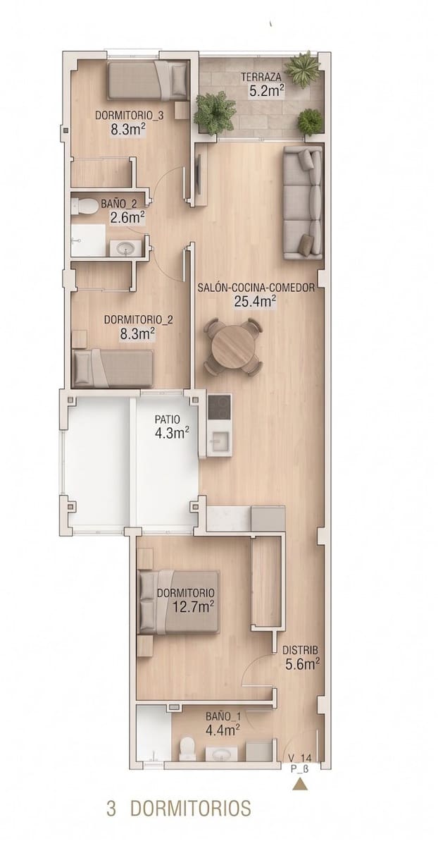 3 camera da letto Appartamento in vendita in San Fulgencio con piscina garage - 180.000 € (Rif: 10104273)