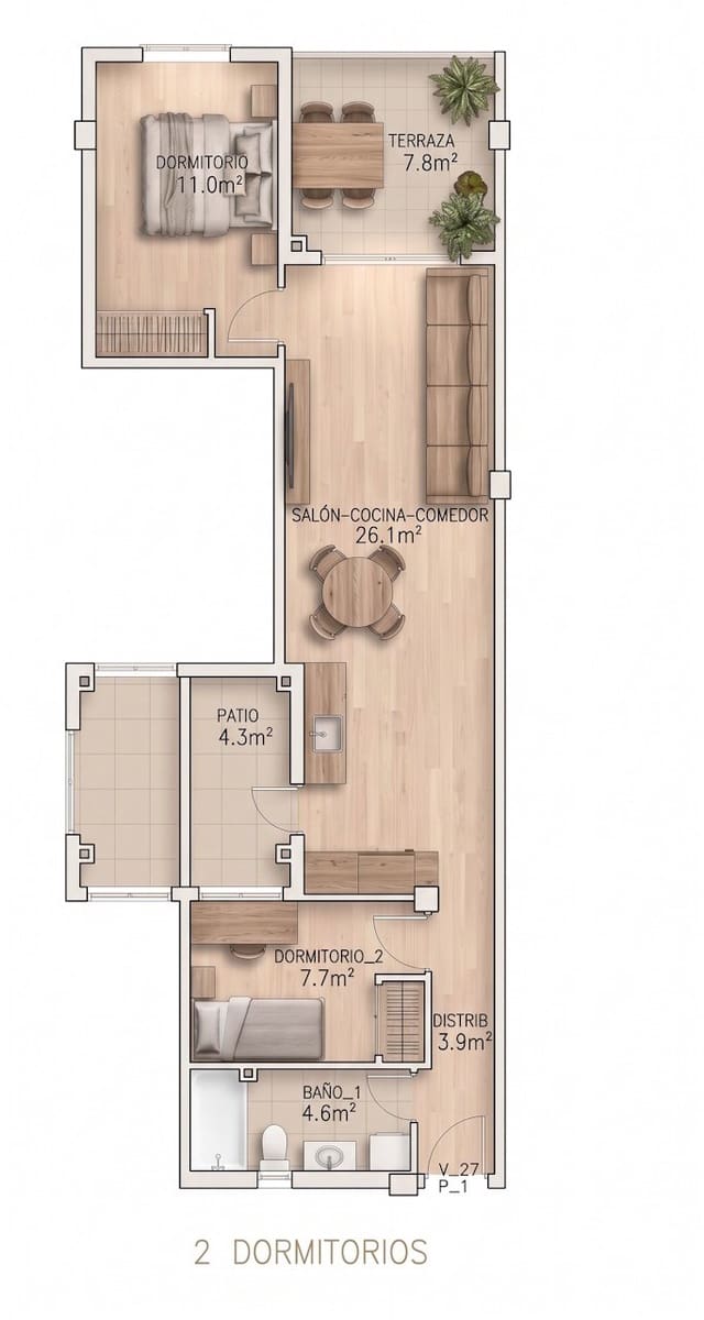 2 slaapkamer Appartement te koop in San Fulgencio met zwembad garage - € 148.000 (Ref: 10104274)