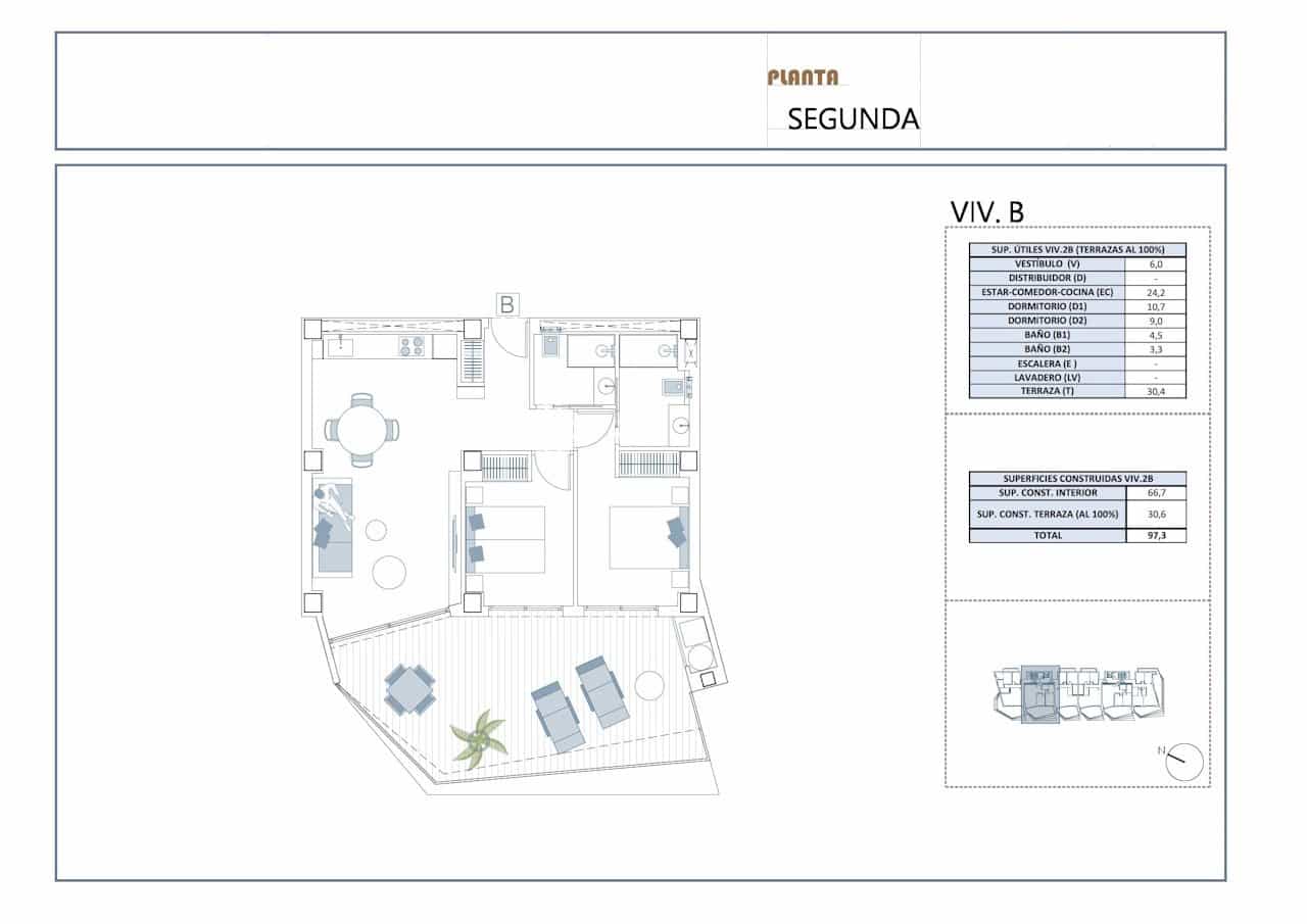 Apartamento de 2 habitaciones en La Villajoyosa / Vila Joiosa en venta con piscina garaje - 385.000 € (Ref: 10113494)
