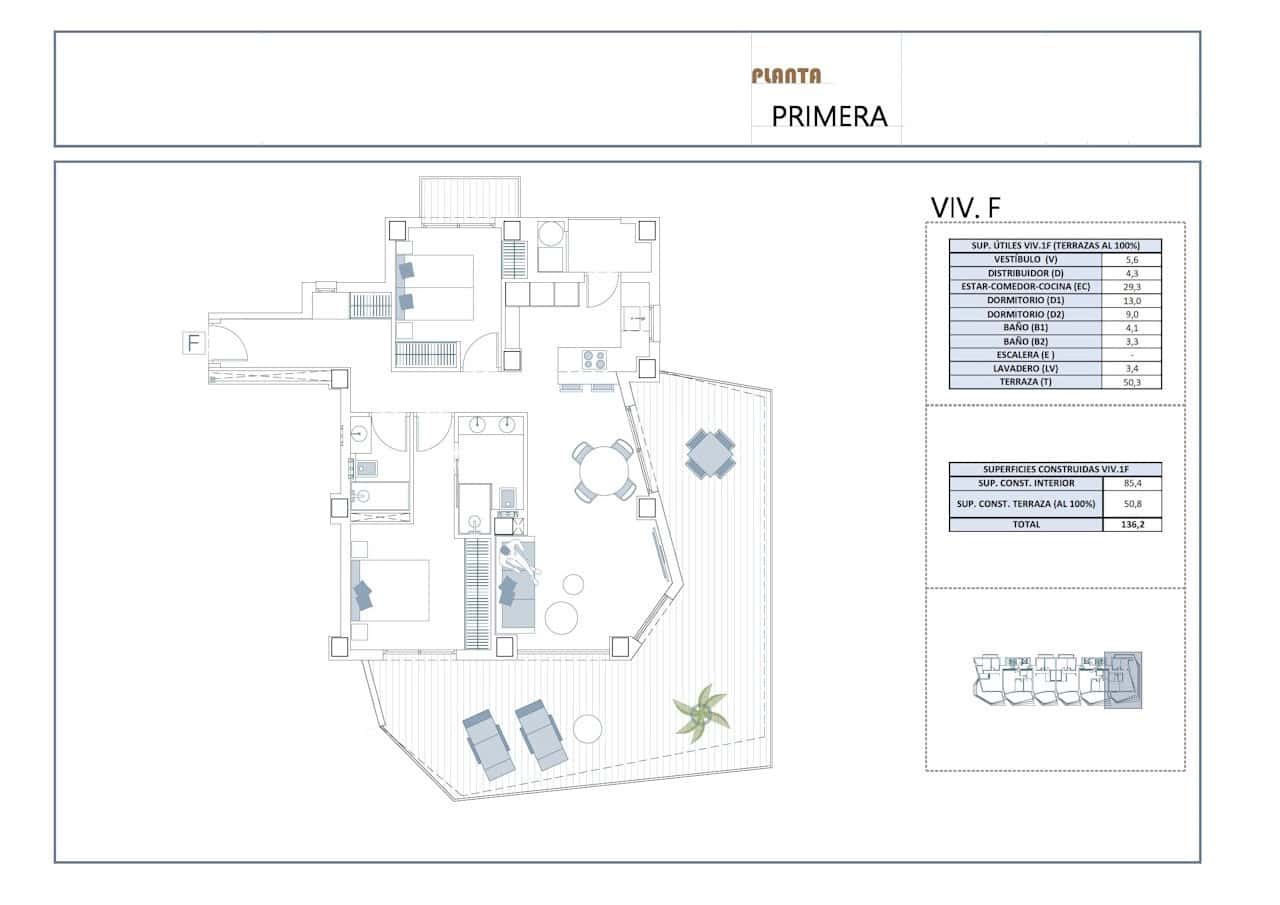 Apartamento de 2 habitaciones en La Villajoyosa / Vila Joiosa en venta con piscina garaje - 385.000 € (Ref: 10113494)