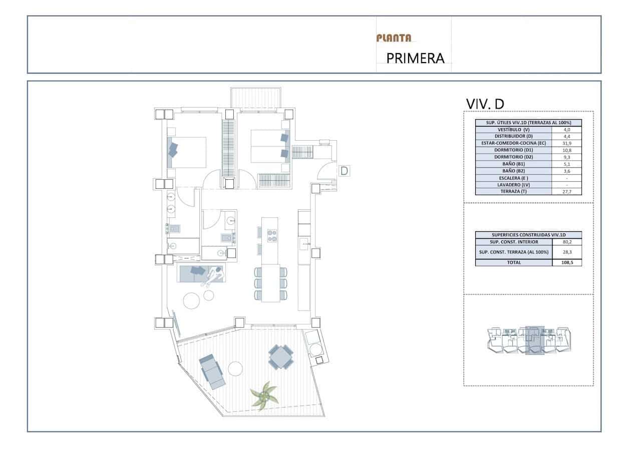 Apartamento de 2 habitaciones en La Villajoyosa / Vila Joiosa en venta con piscina garaje - 385.000 € (Ref: 10113494)