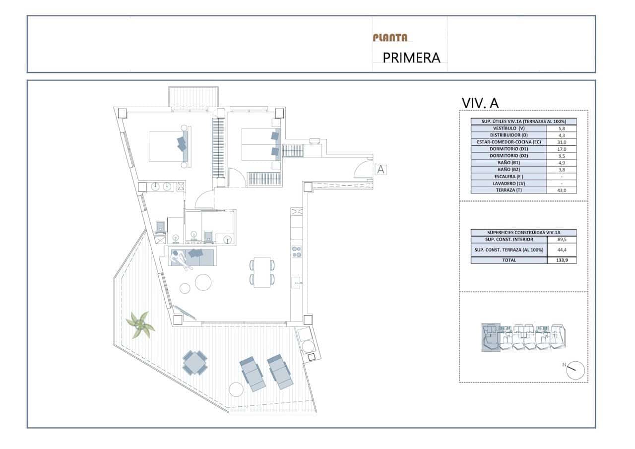 Apartamento de 2 habitaciones en La Villajoyosa / Vila Joiosa en venta con piscina garaje - 385.000 € (Ref: 10113494)